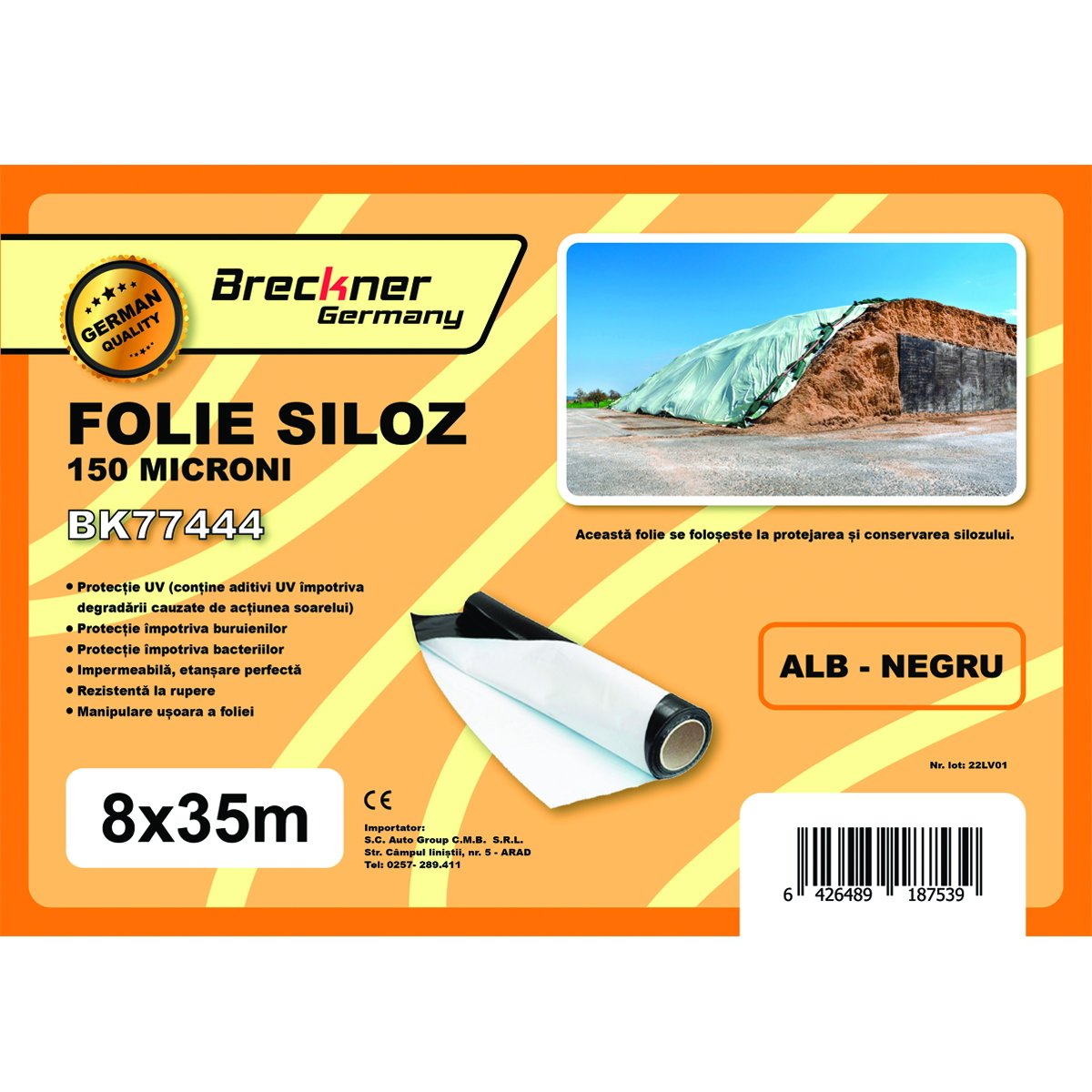 Folie siloz 8x35 m 150 microni Breckner Germany